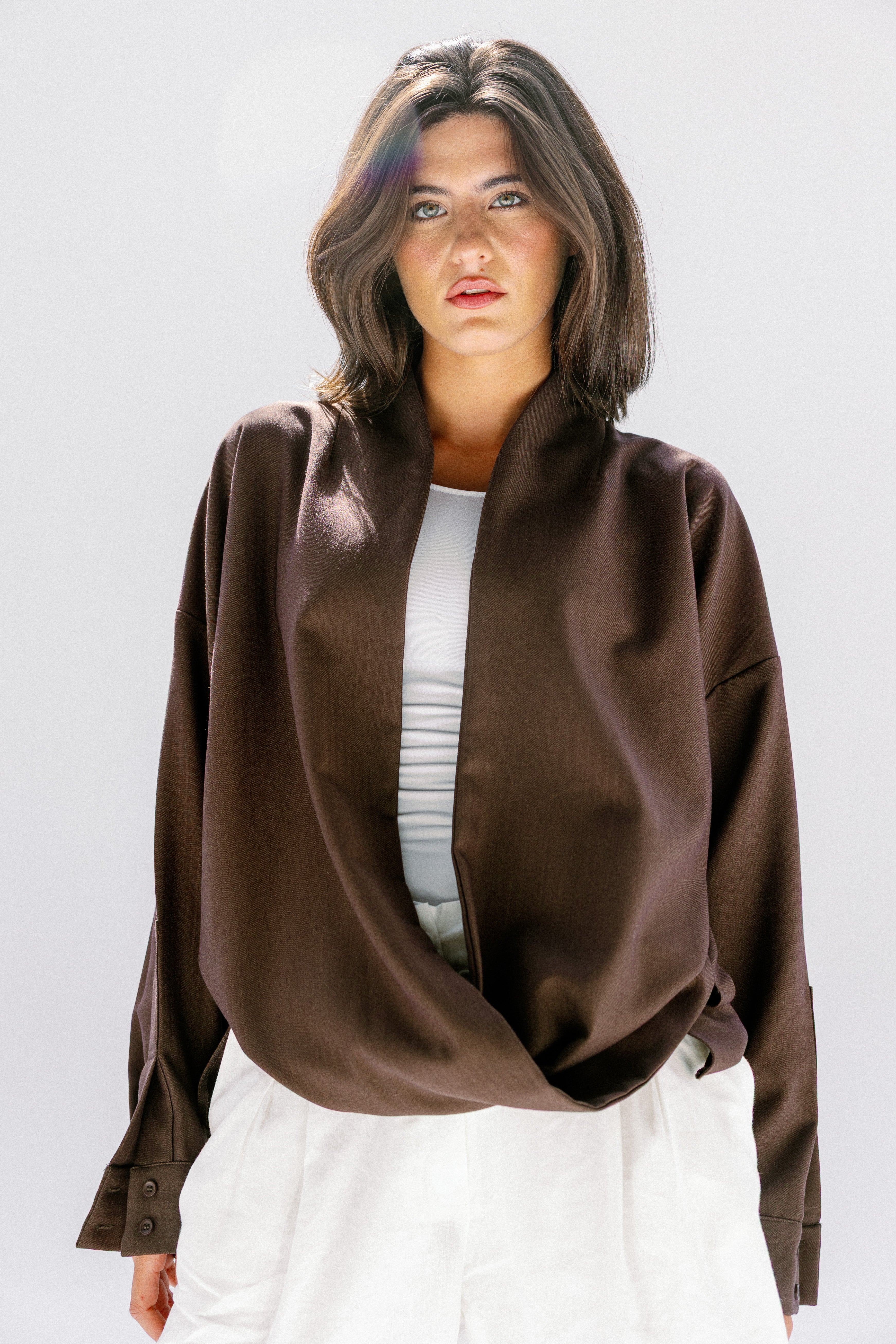 the Mocha Curve Top Brown
