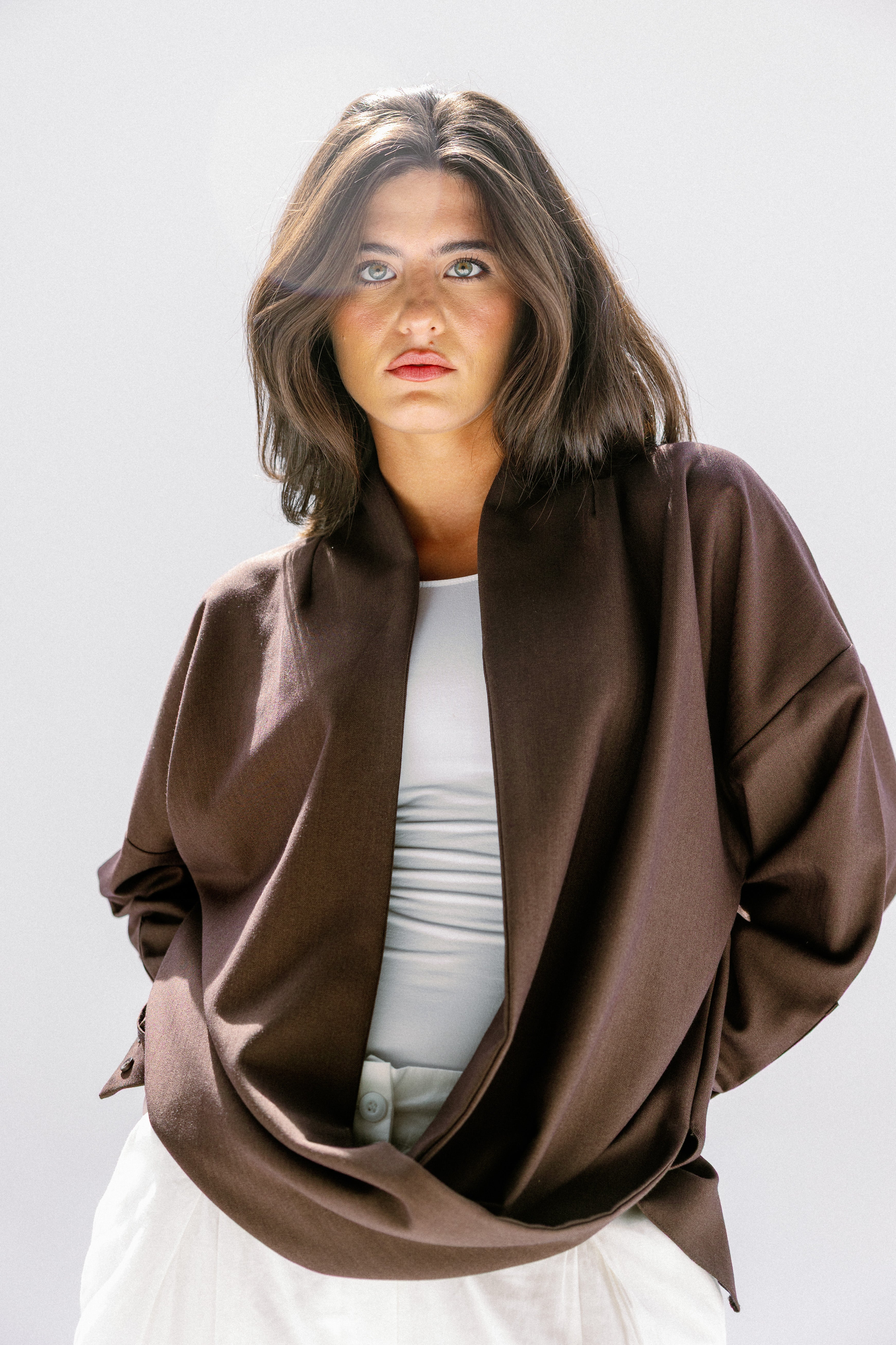the Mocha Curve Top Brown