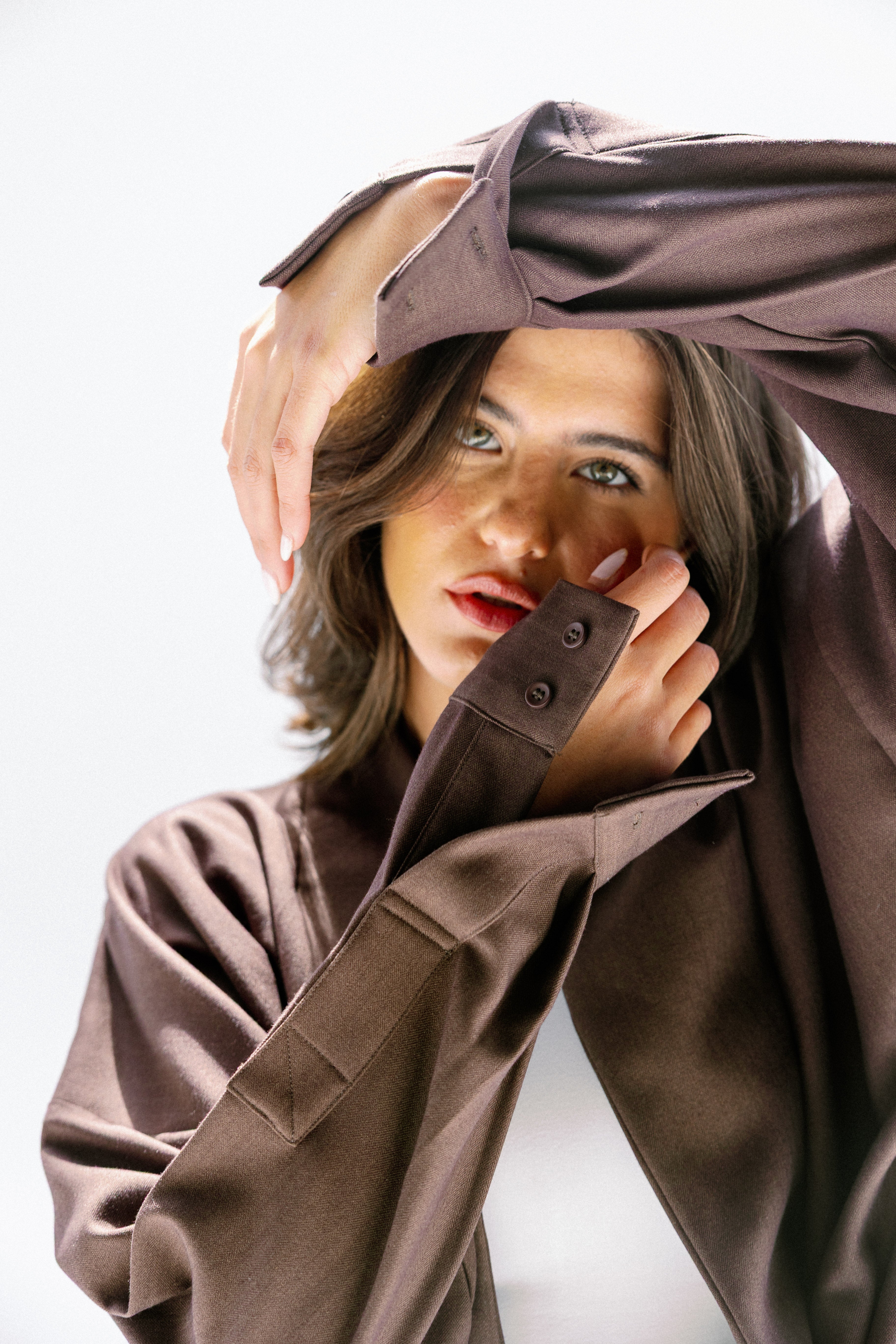 the Mocha Curve Top Brown