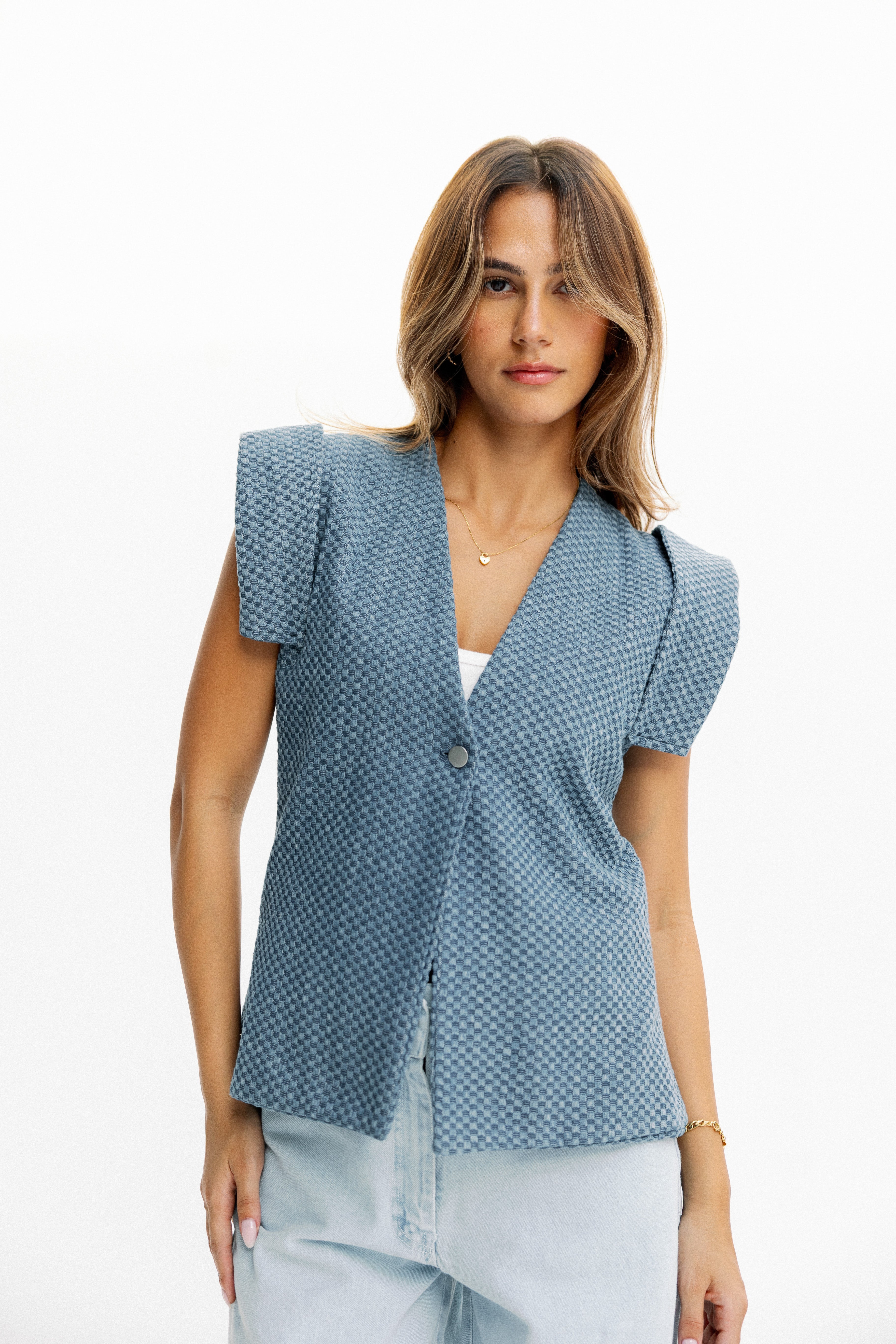 Sleeveless Denim vest