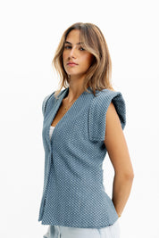 Sleeveless Denim vest