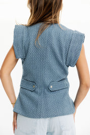 Sleeveless Denim vest