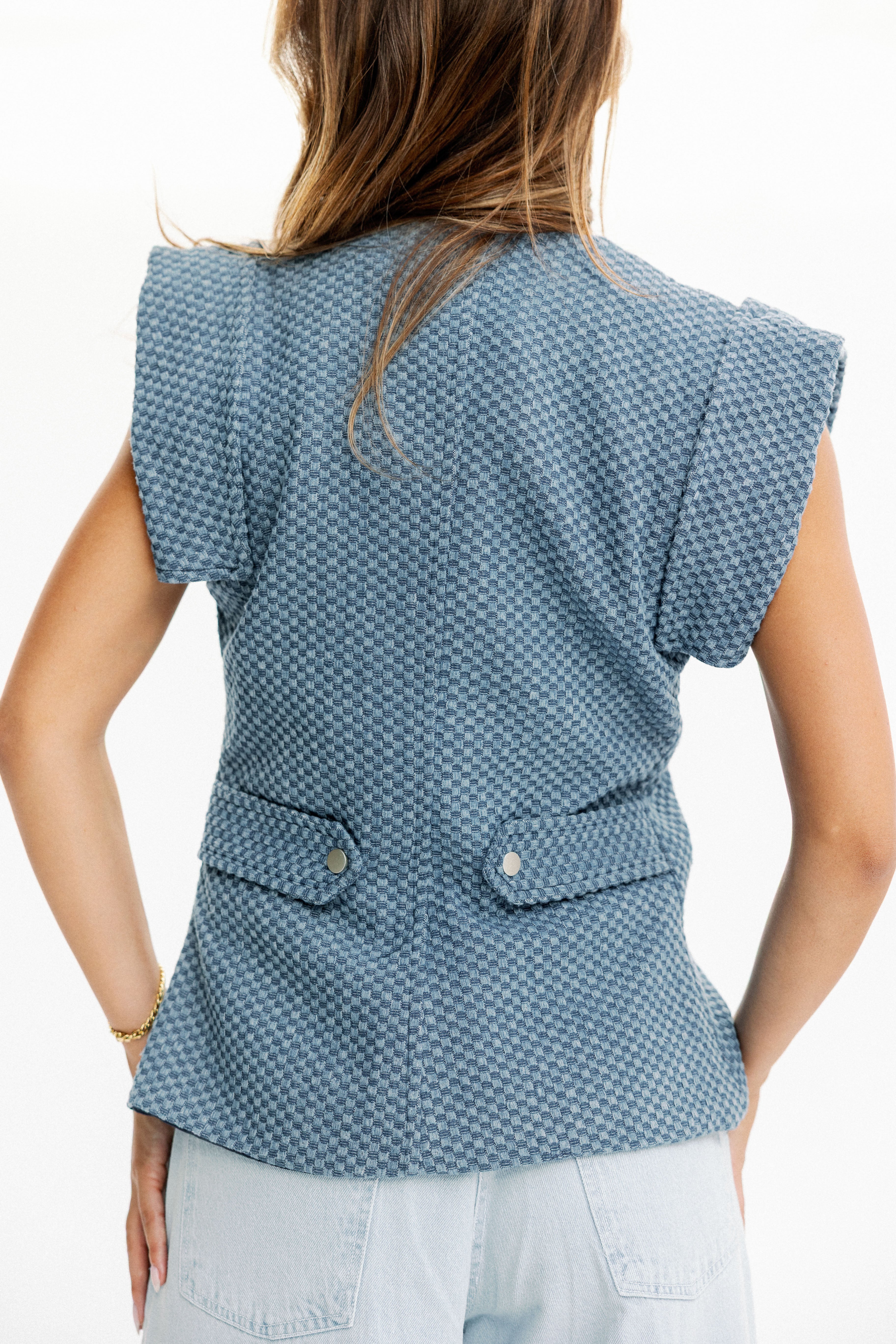 Sleeveless Denim vest