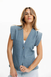 Sleeveless Denim vest