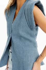 Sleeveless Denim vest