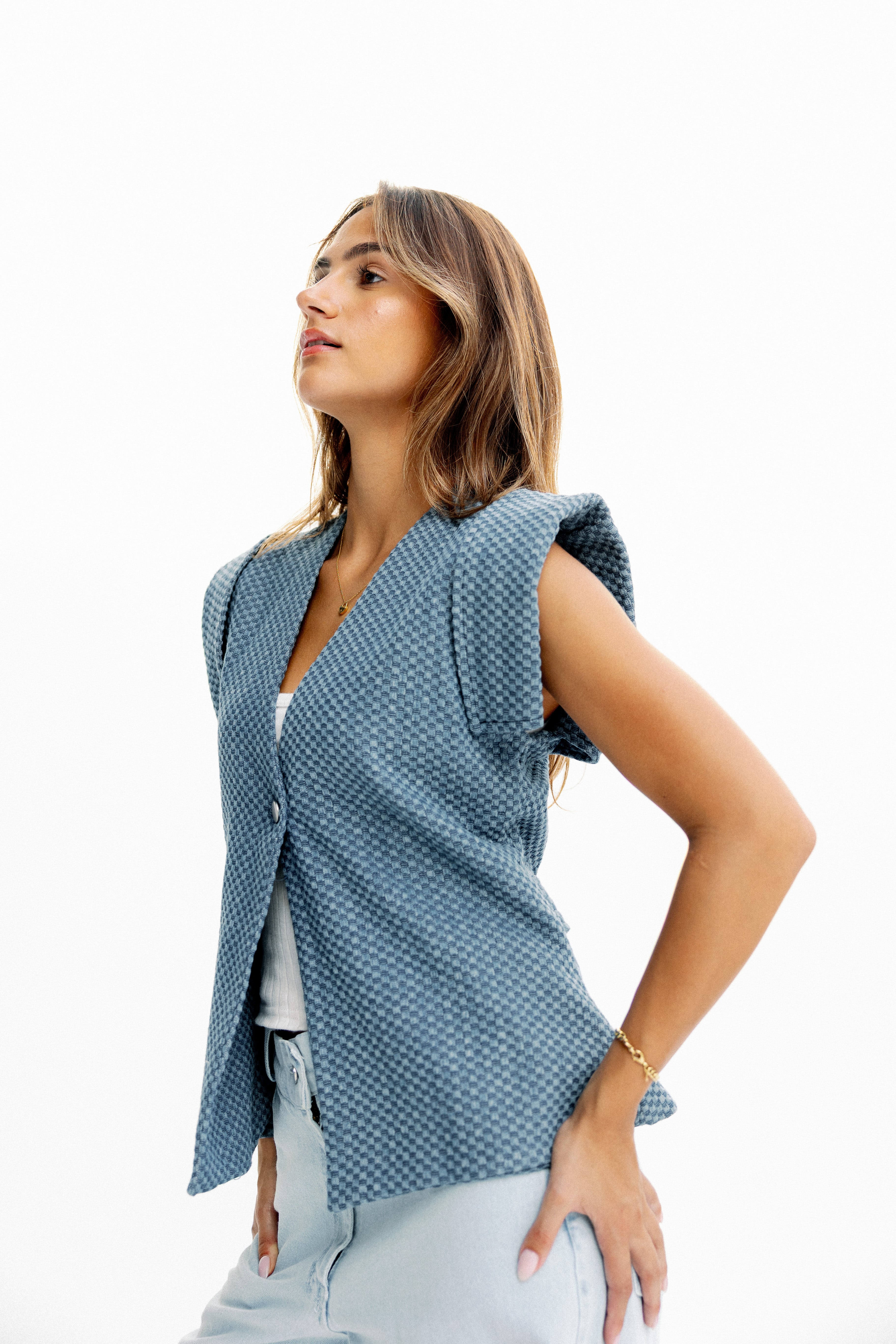 Sleeveless Denim vest