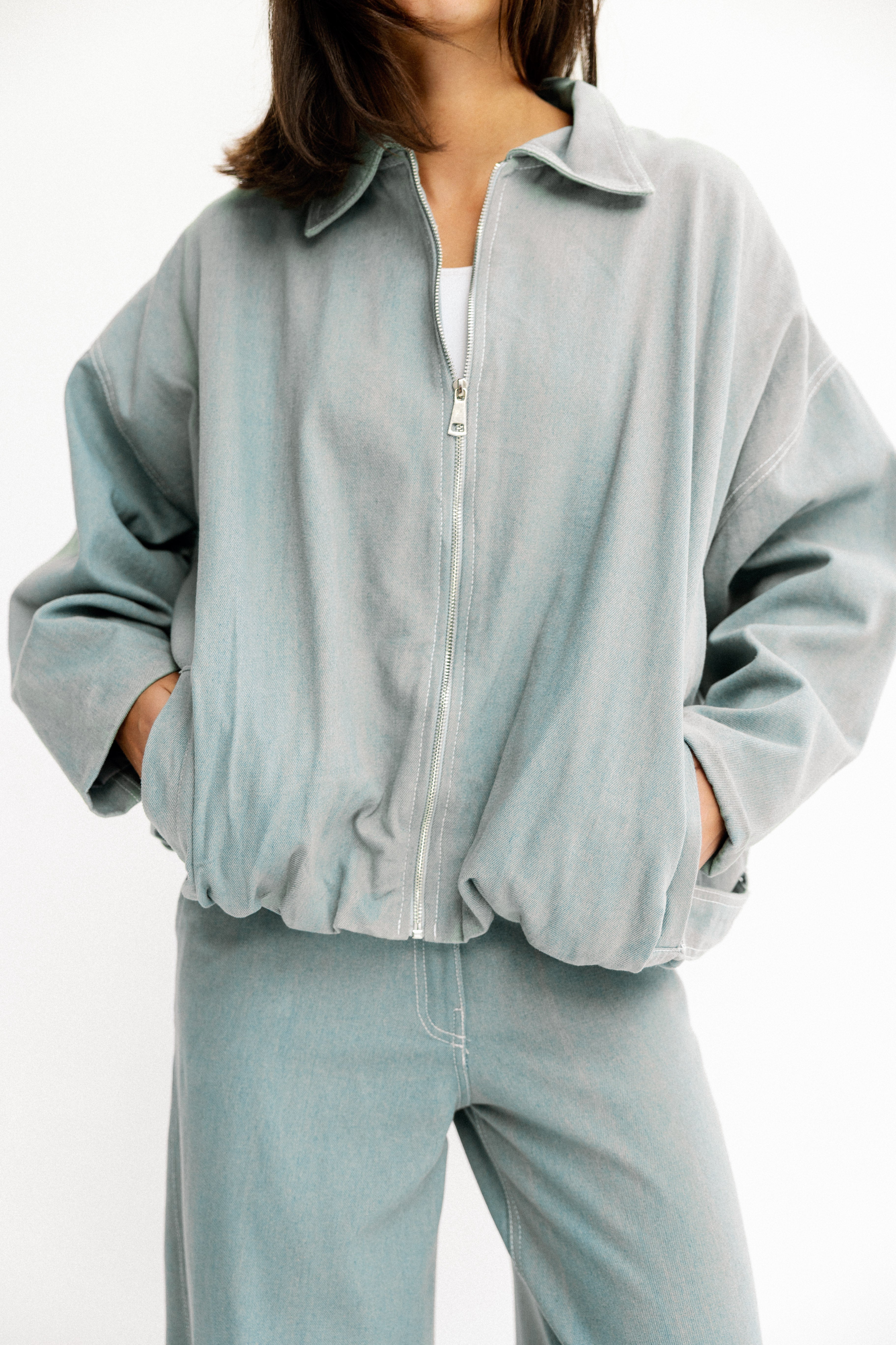 Contour Rib Bodysuit Vintage Pants