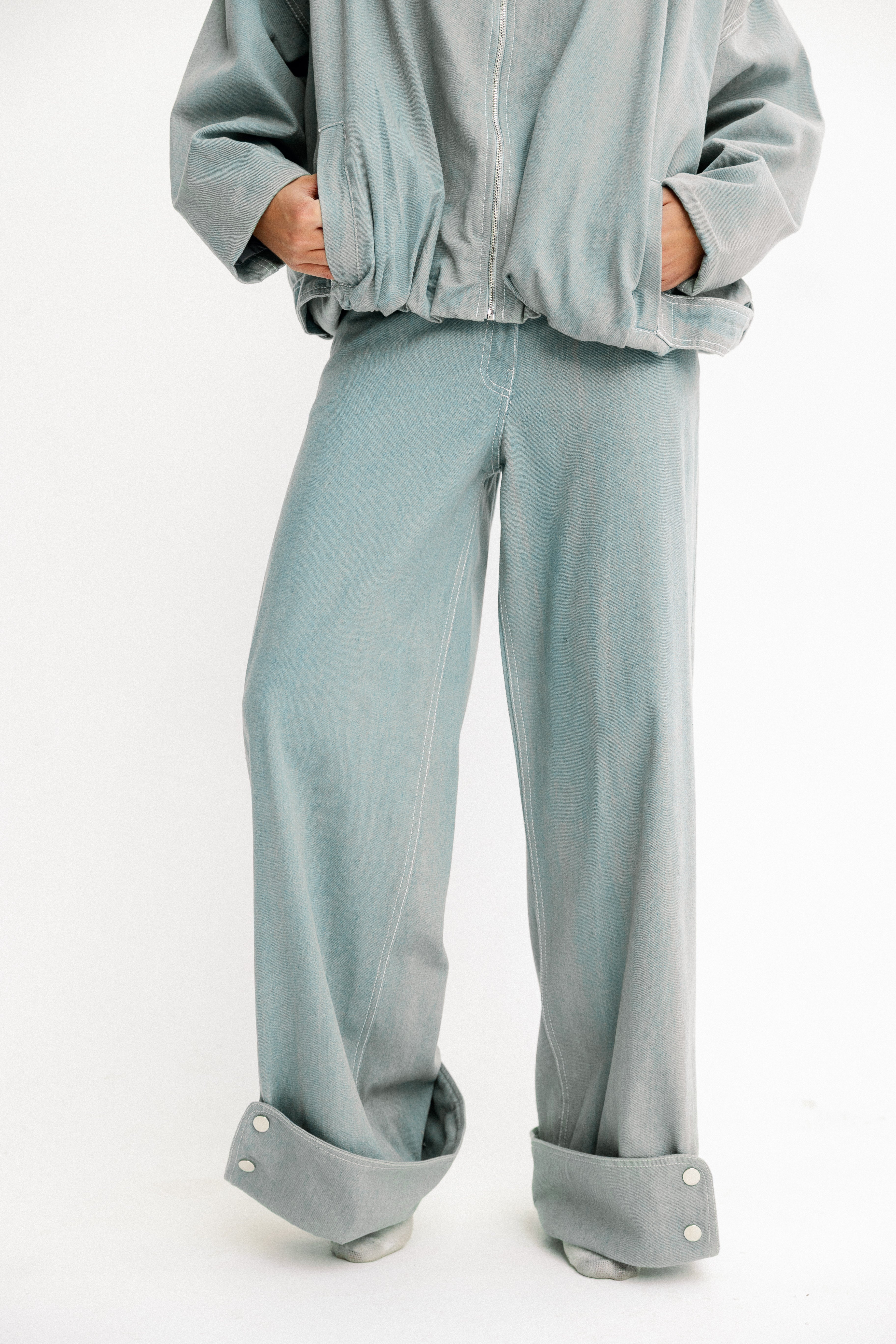 Contour Rib Bodysuit Vintage Pants