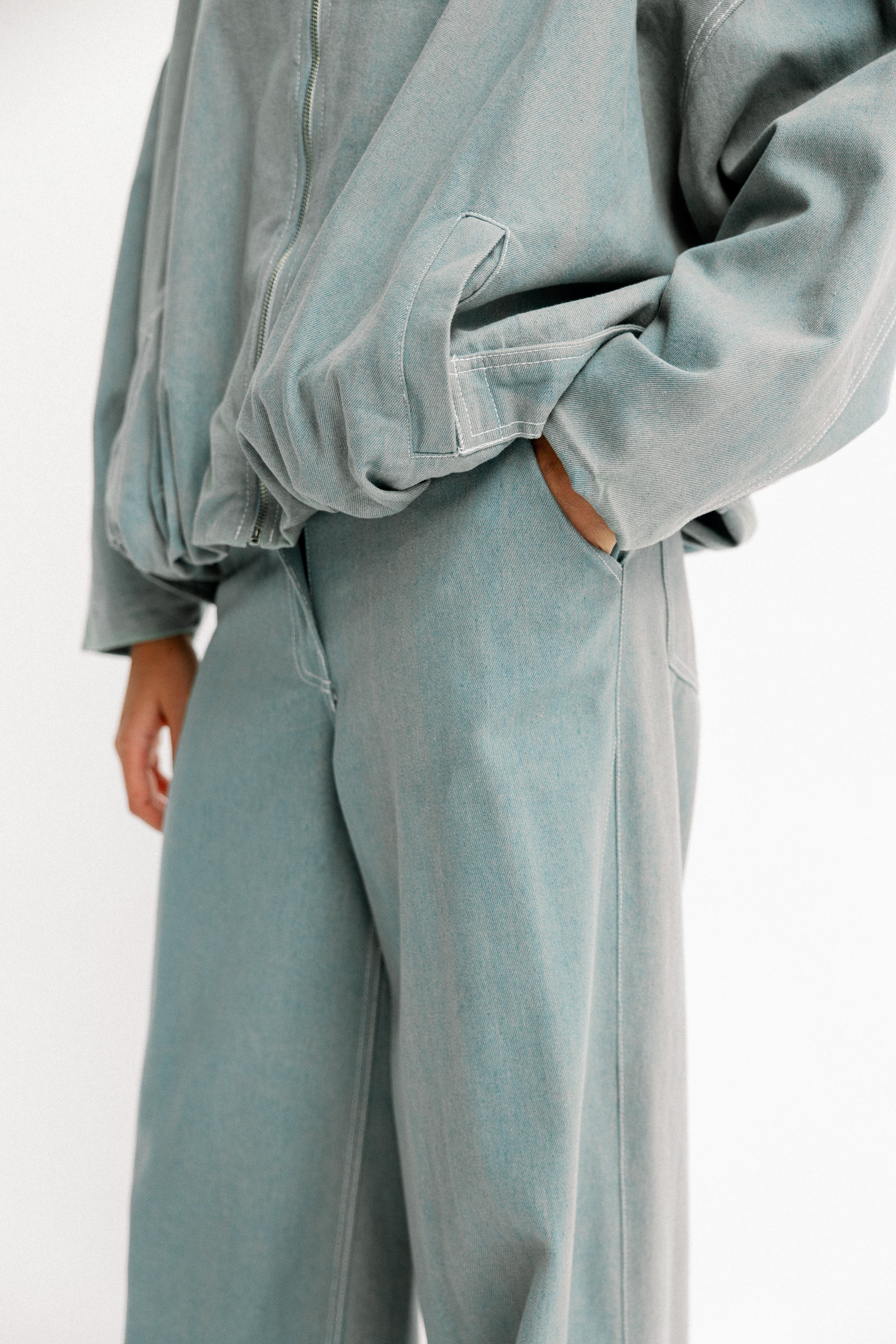 Contour Rib Bodysuit Vintage Pants