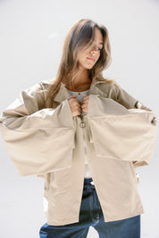 The Cloud line jacket Beige