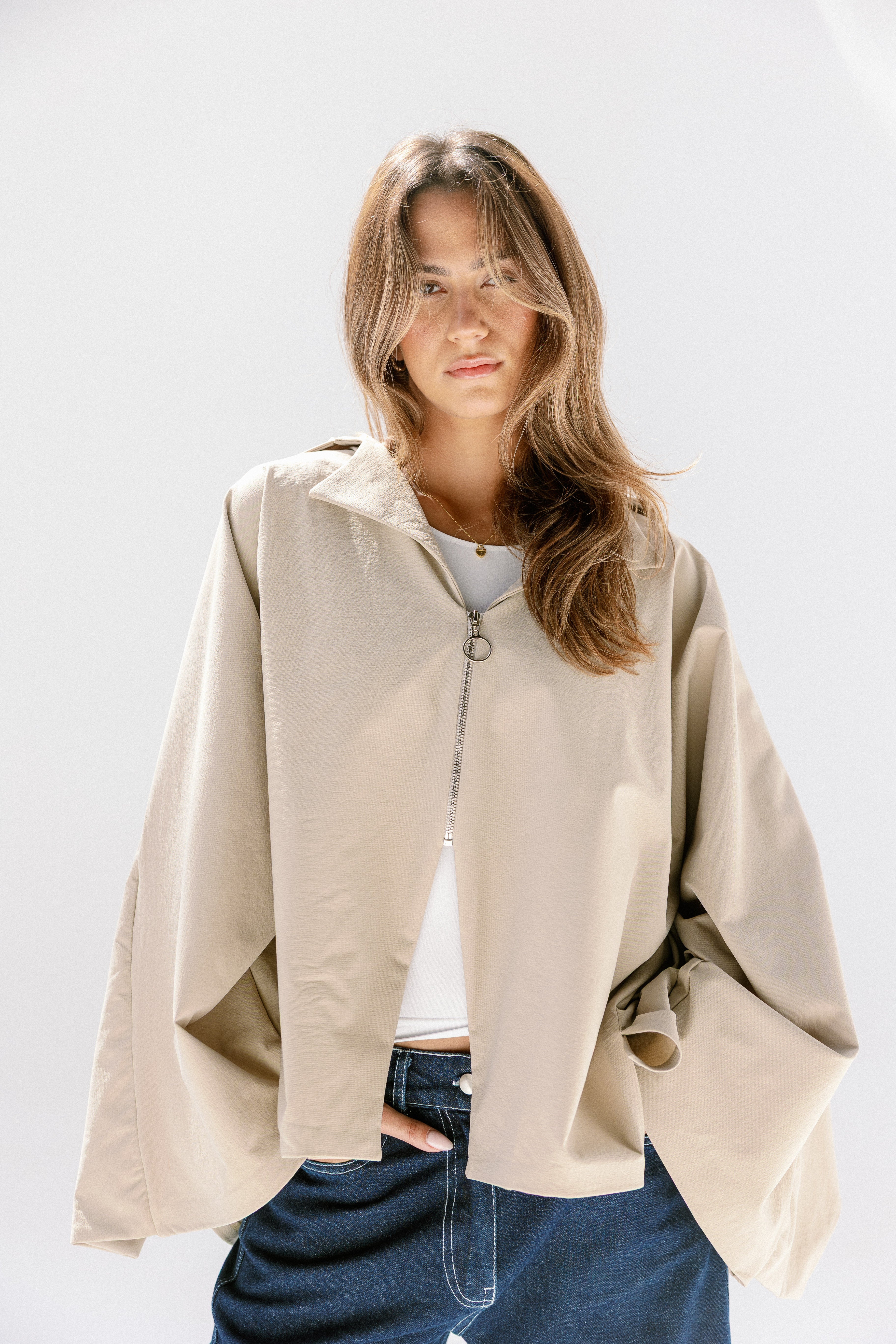 The Cloud line jacket Beige