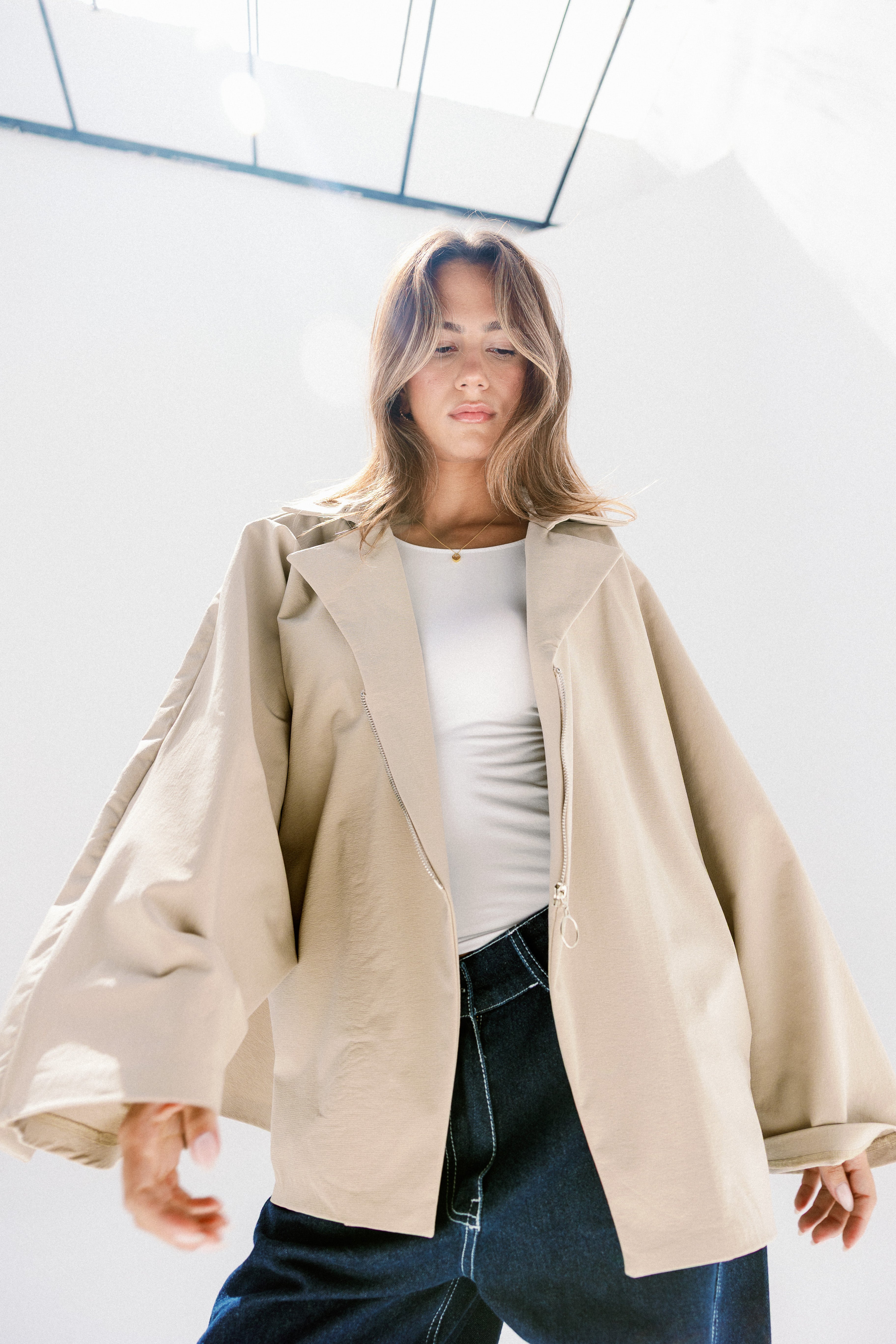 The Cloud line jacket Beige