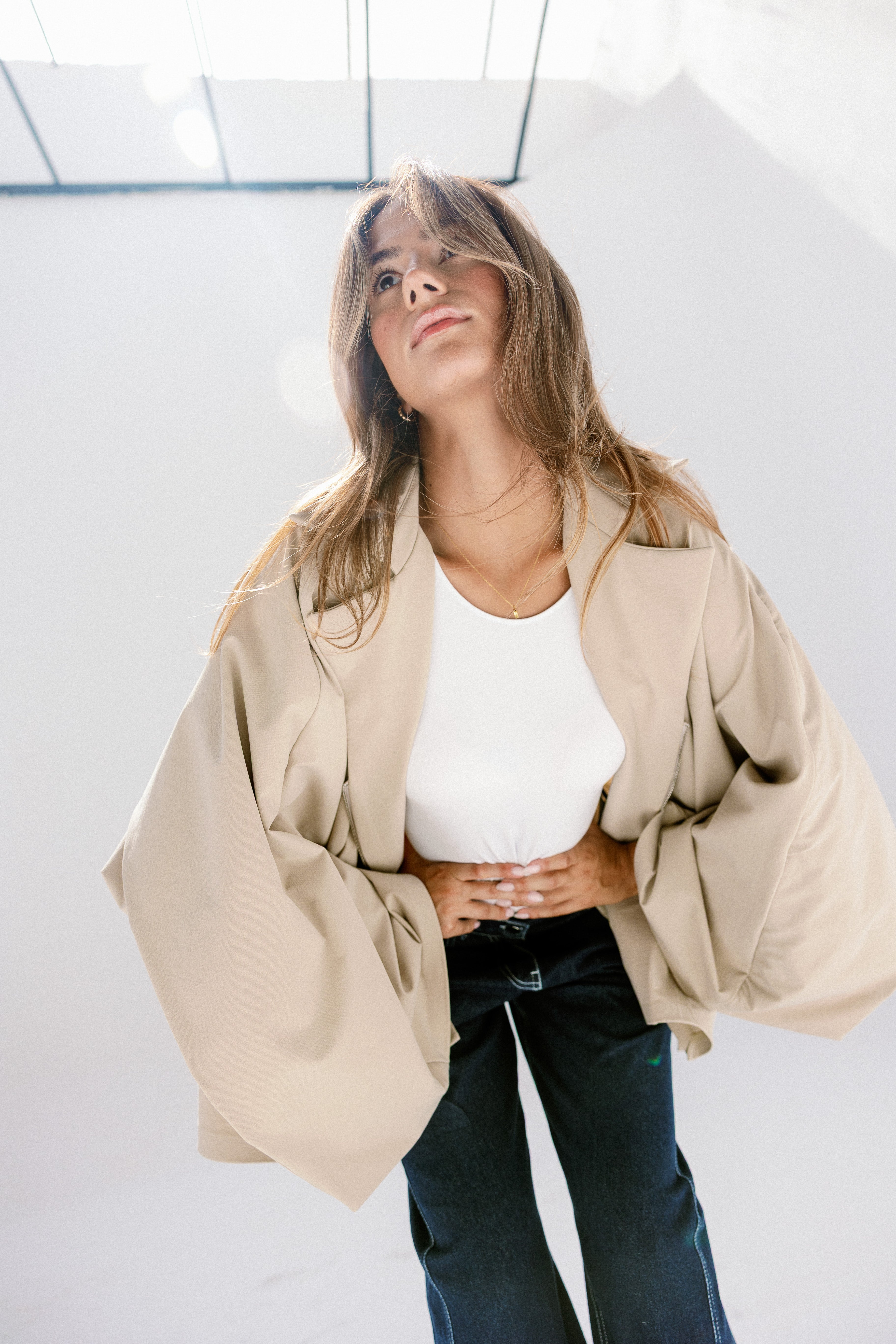The Cloud line jacket Beige