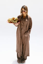 The solace cardigan Brown