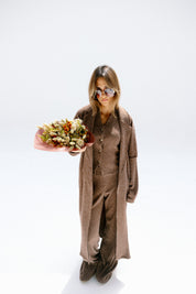 The solace cardigan Brown