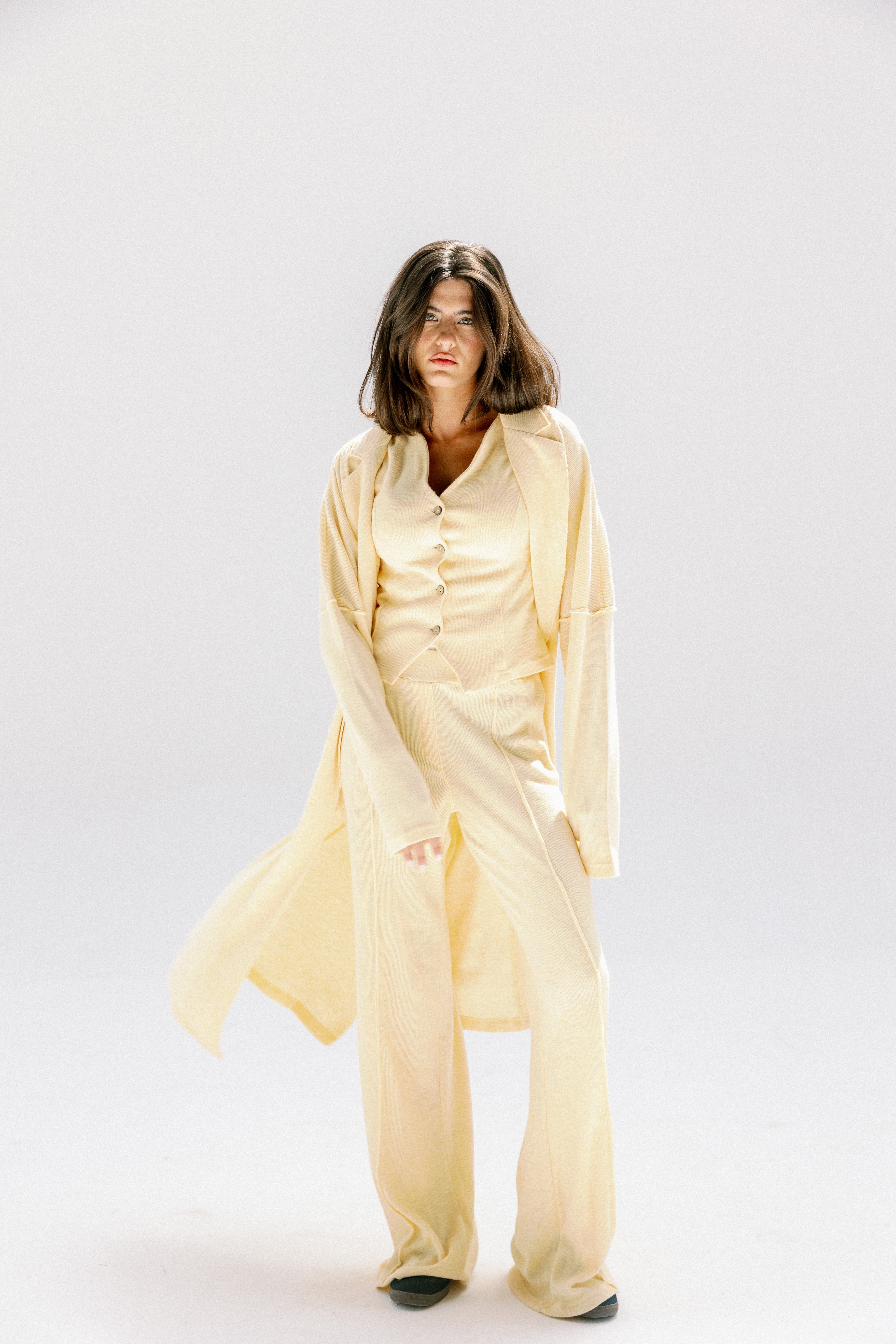 The solace cardigan  Yellow