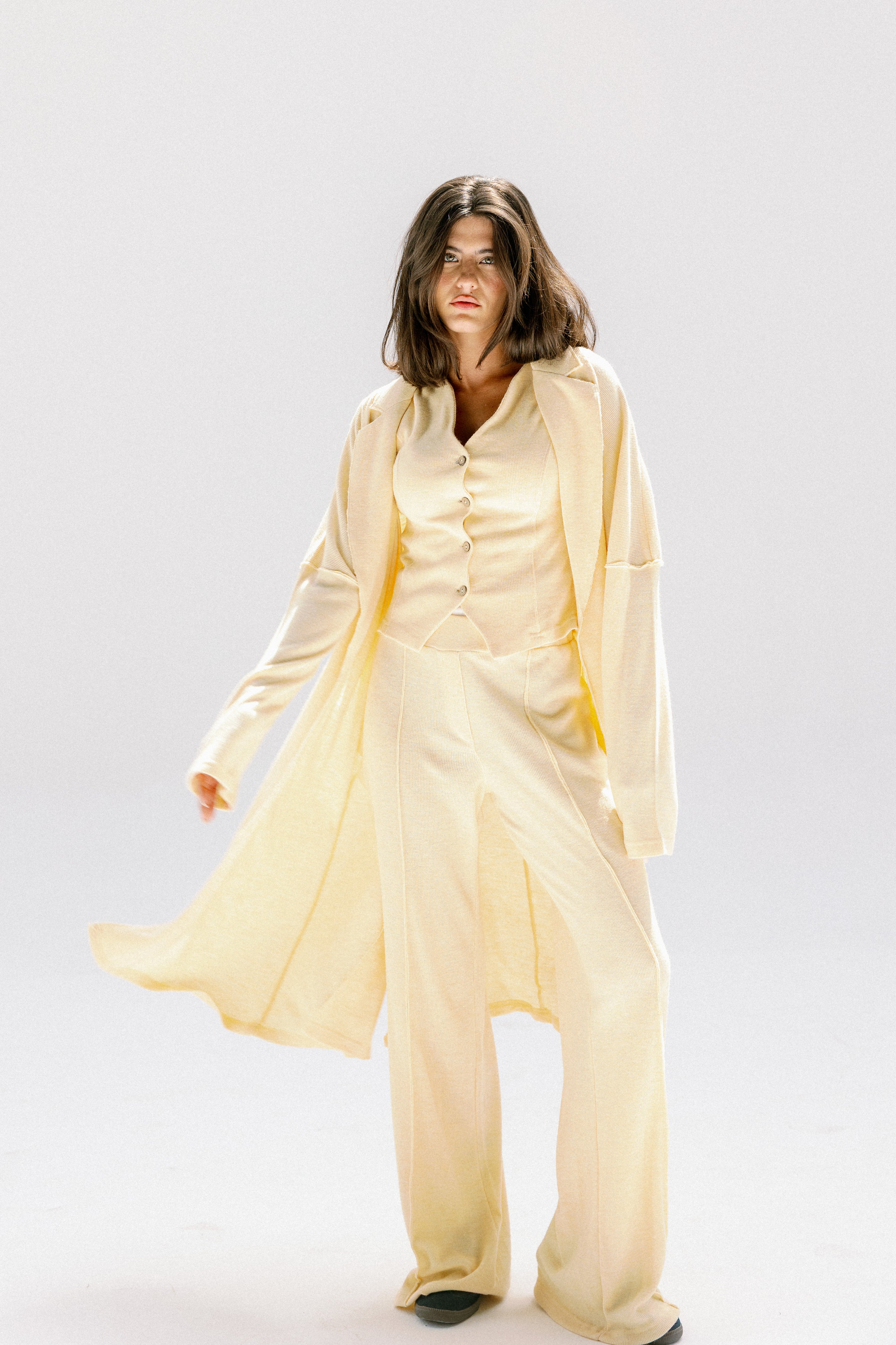 The solace cardigan  Yellow