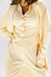 The solace cardigan  Yellow