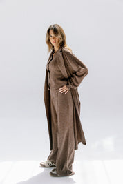 The solace cardigan Brown