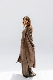 The solace cardigan Brown