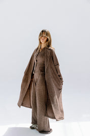 The solace cardigan Brown