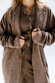 The solace cardigan Brown