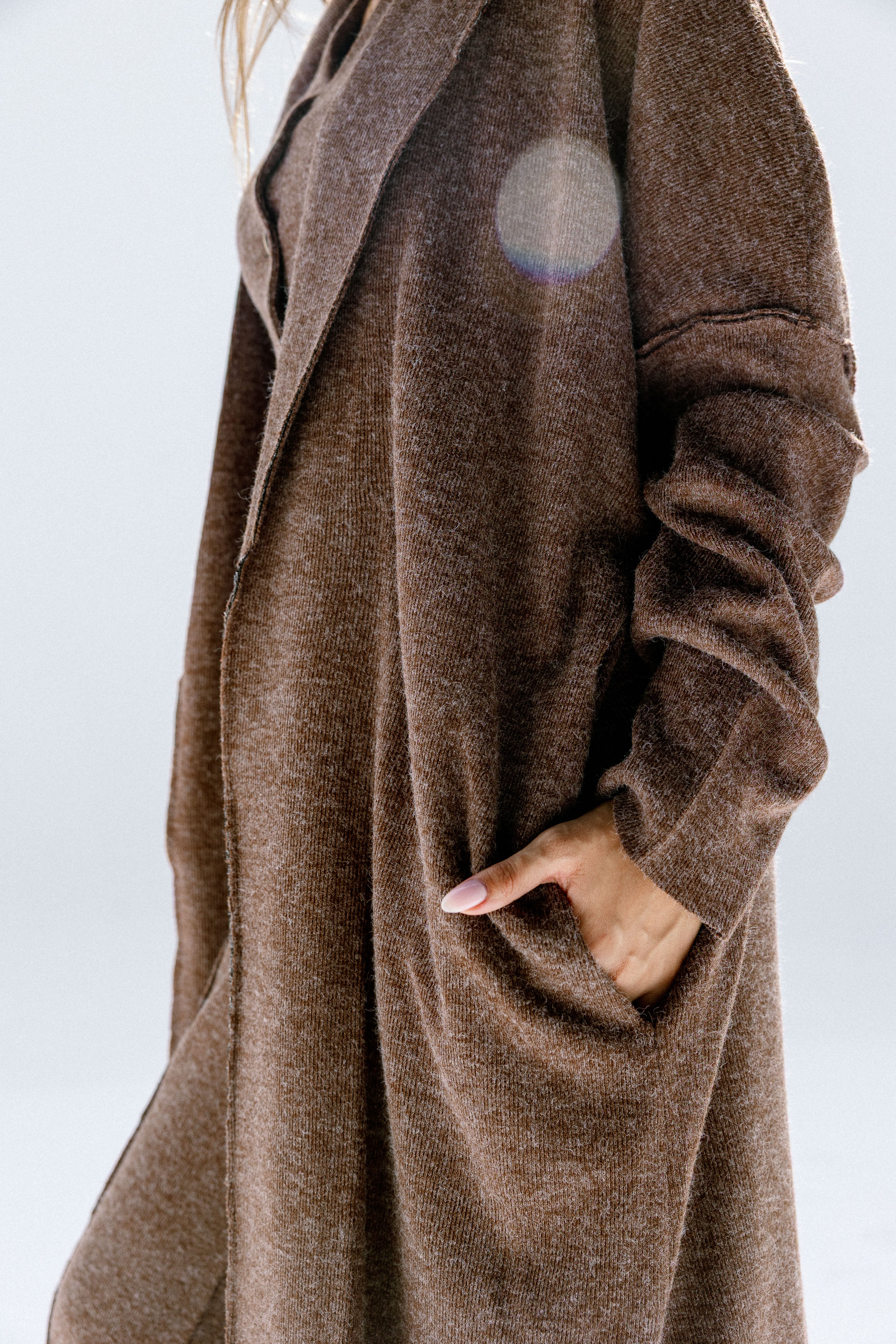 The solace cardigan Brown