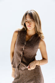 The solace cardigan Brown
