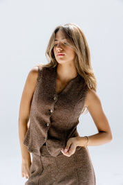 The solace vest  Brown