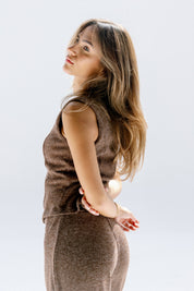 The solace cardigan Brown