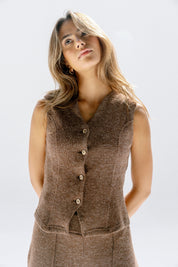 The solace vest  Brown