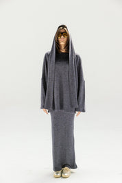The Velour Top  Navy Blue