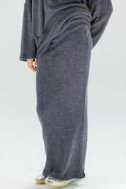 The Velour Top  Navy Blue