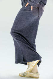 The velour skirt  Navy Blue