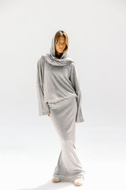 The velour skirt Gray