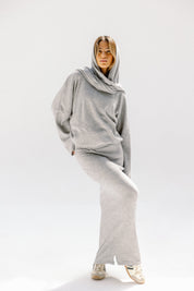 The velour skirt Gray