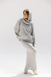 The velour skirt Gray