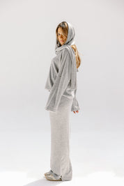 The velour skirt Gray