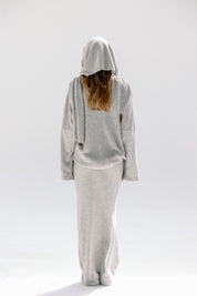 The velour skirt Gray