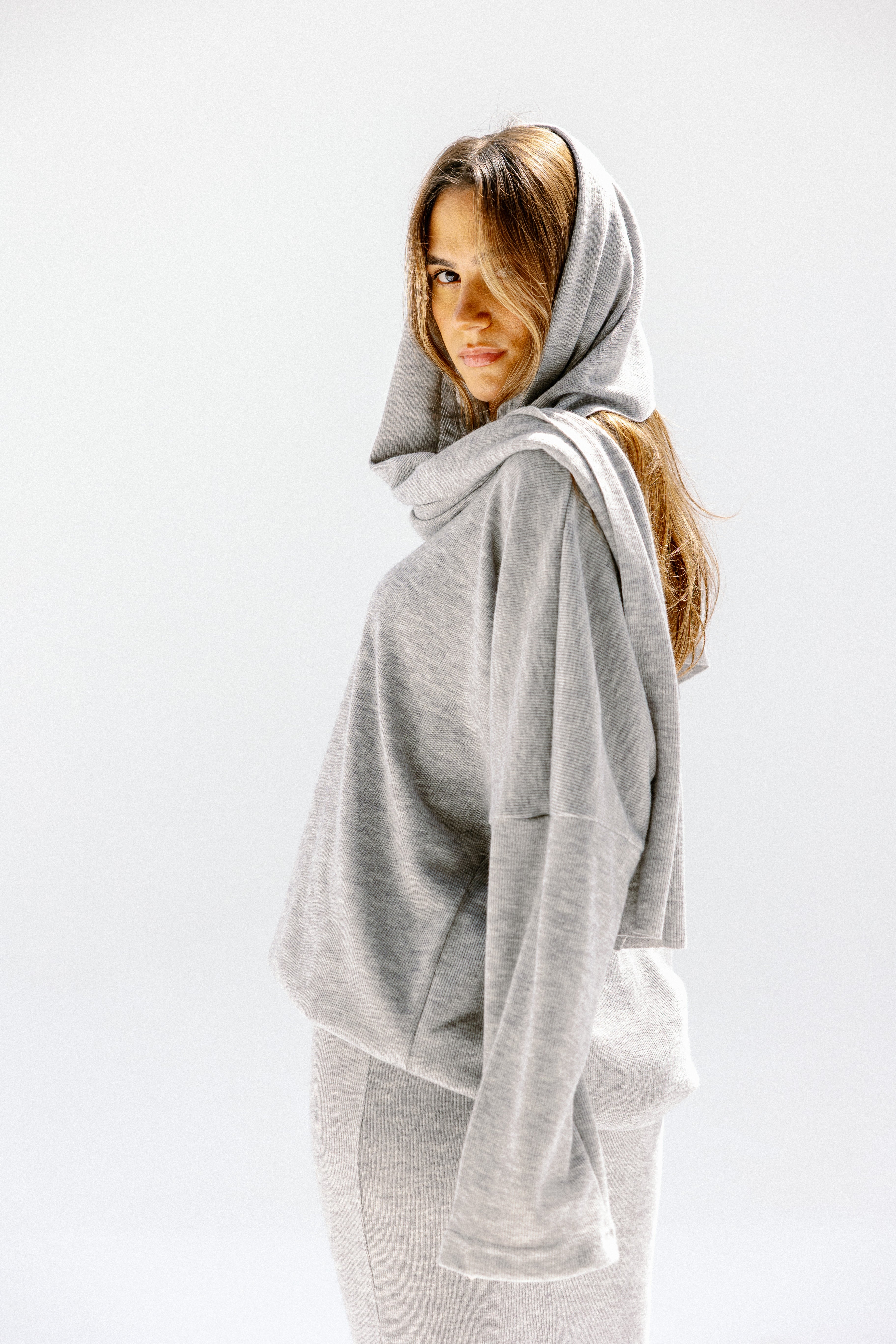 the velour top Gray