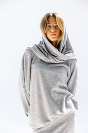 the velour top Gray