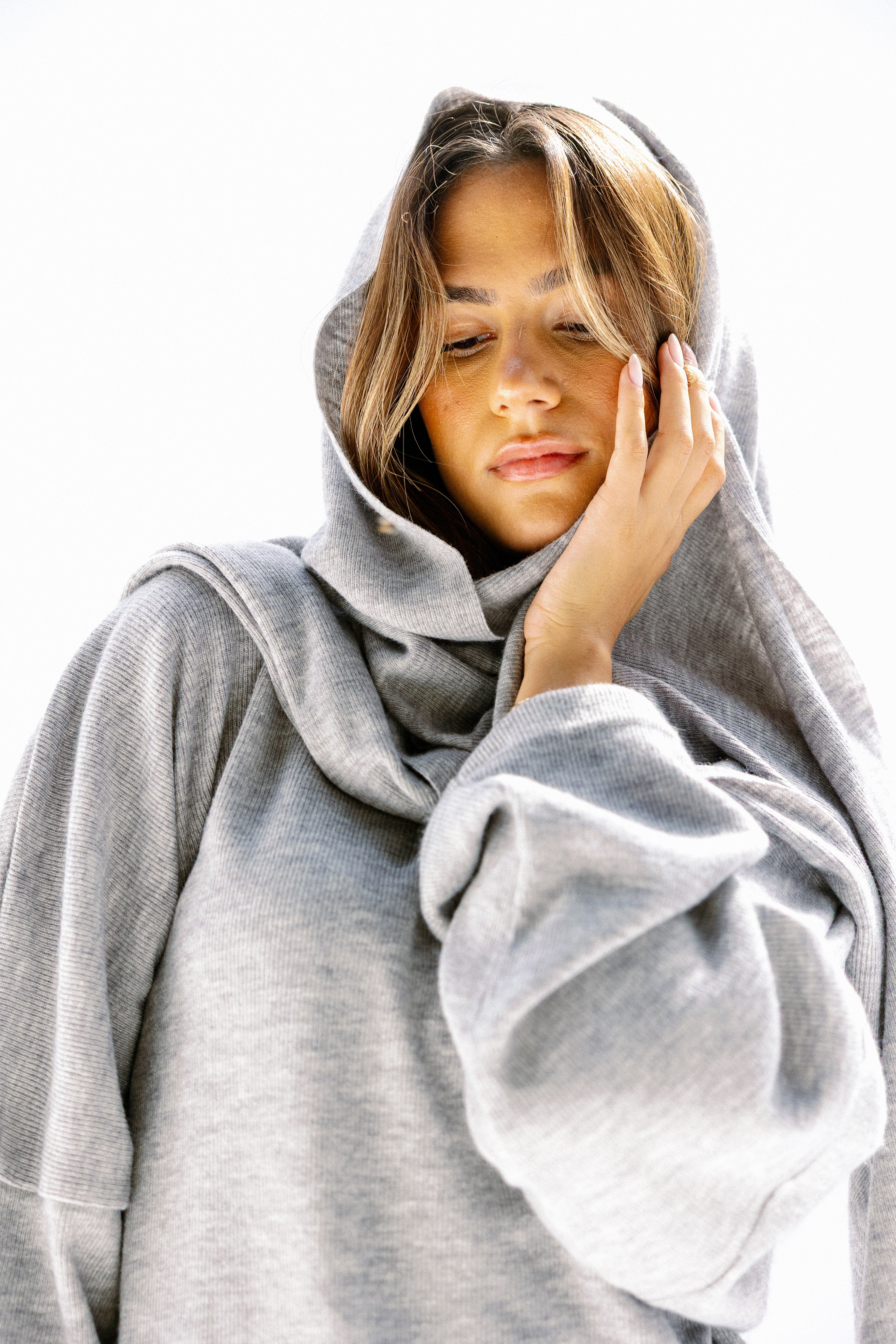 the velour top Gray