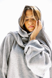 the velour top Gray
