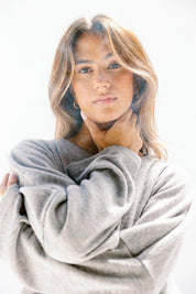 the velour top Gray