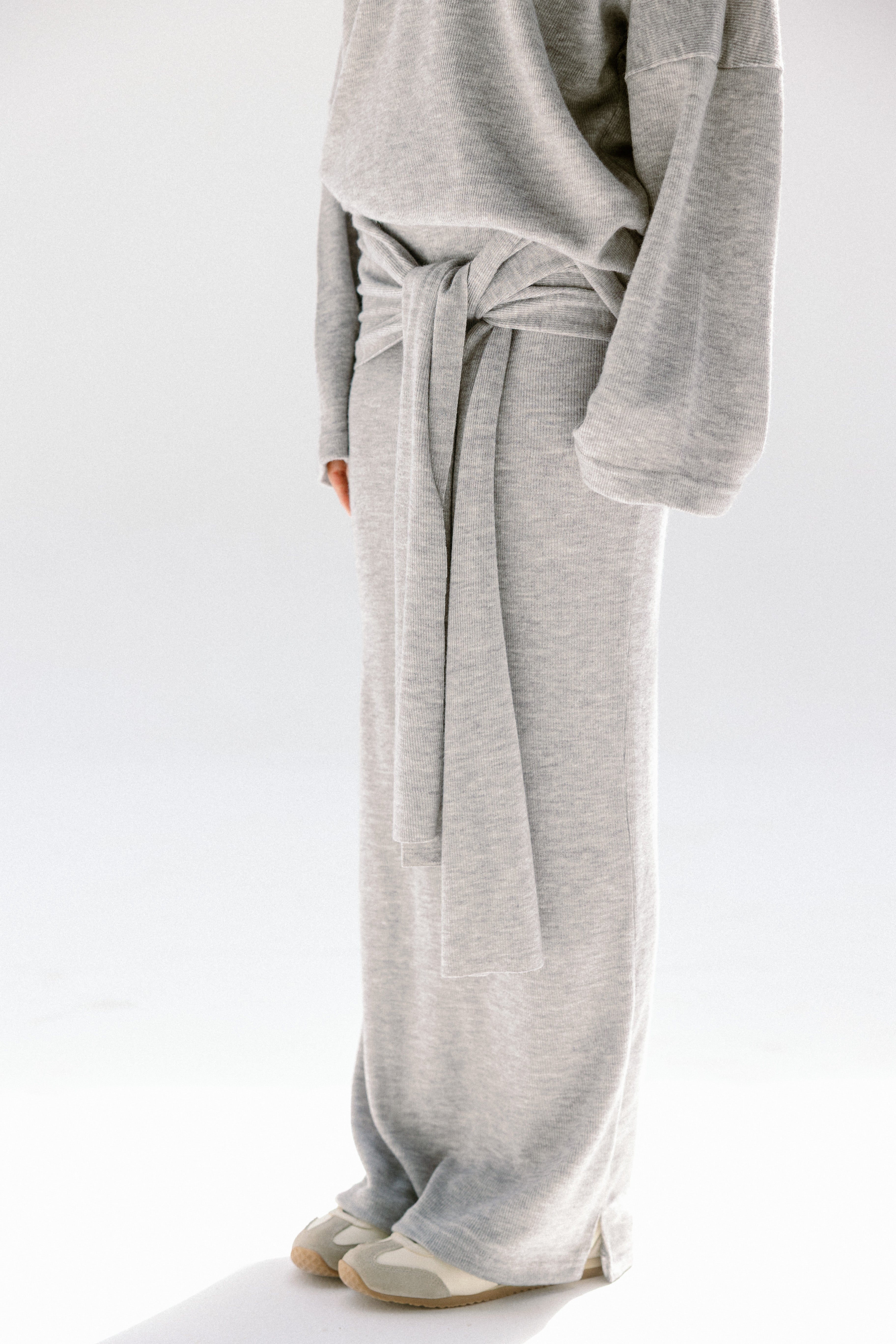 The velour skirt Gray