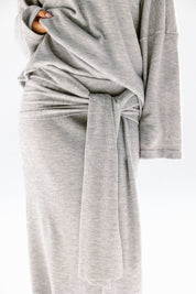 The velour skirt Gray
