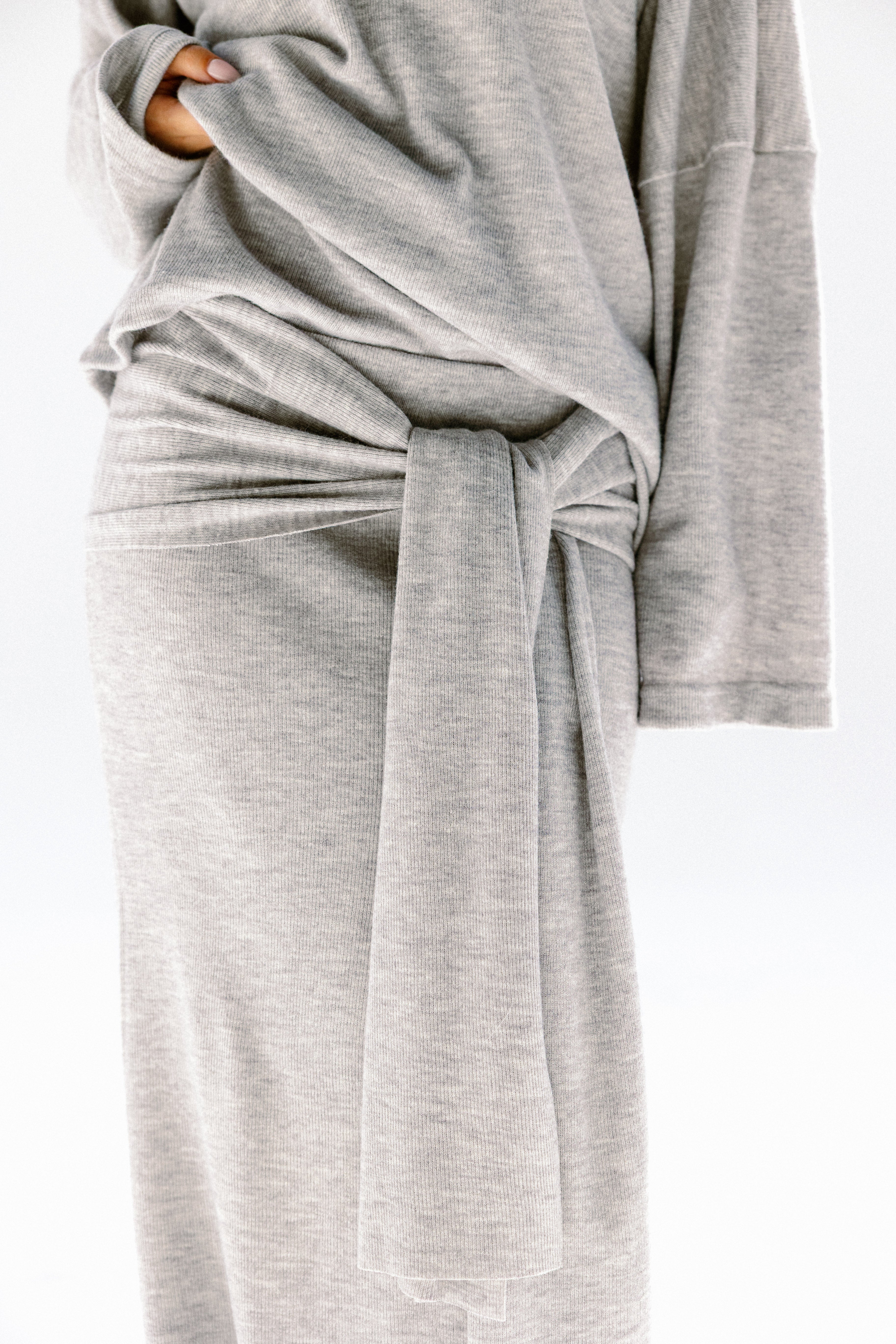 The velour skirt Gray
