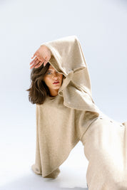 the flow line skirt  Beige