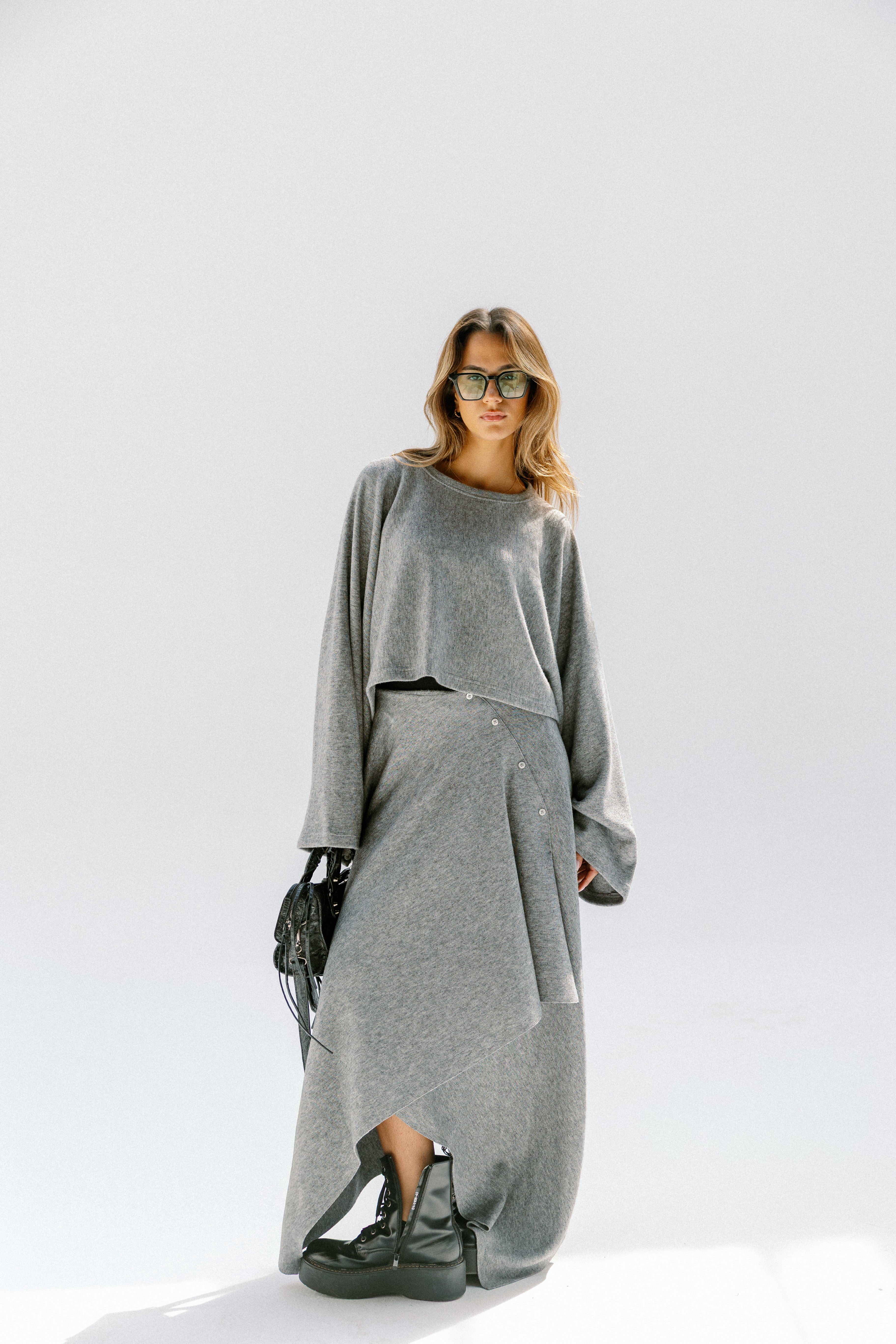 the flow line skirt  Gray