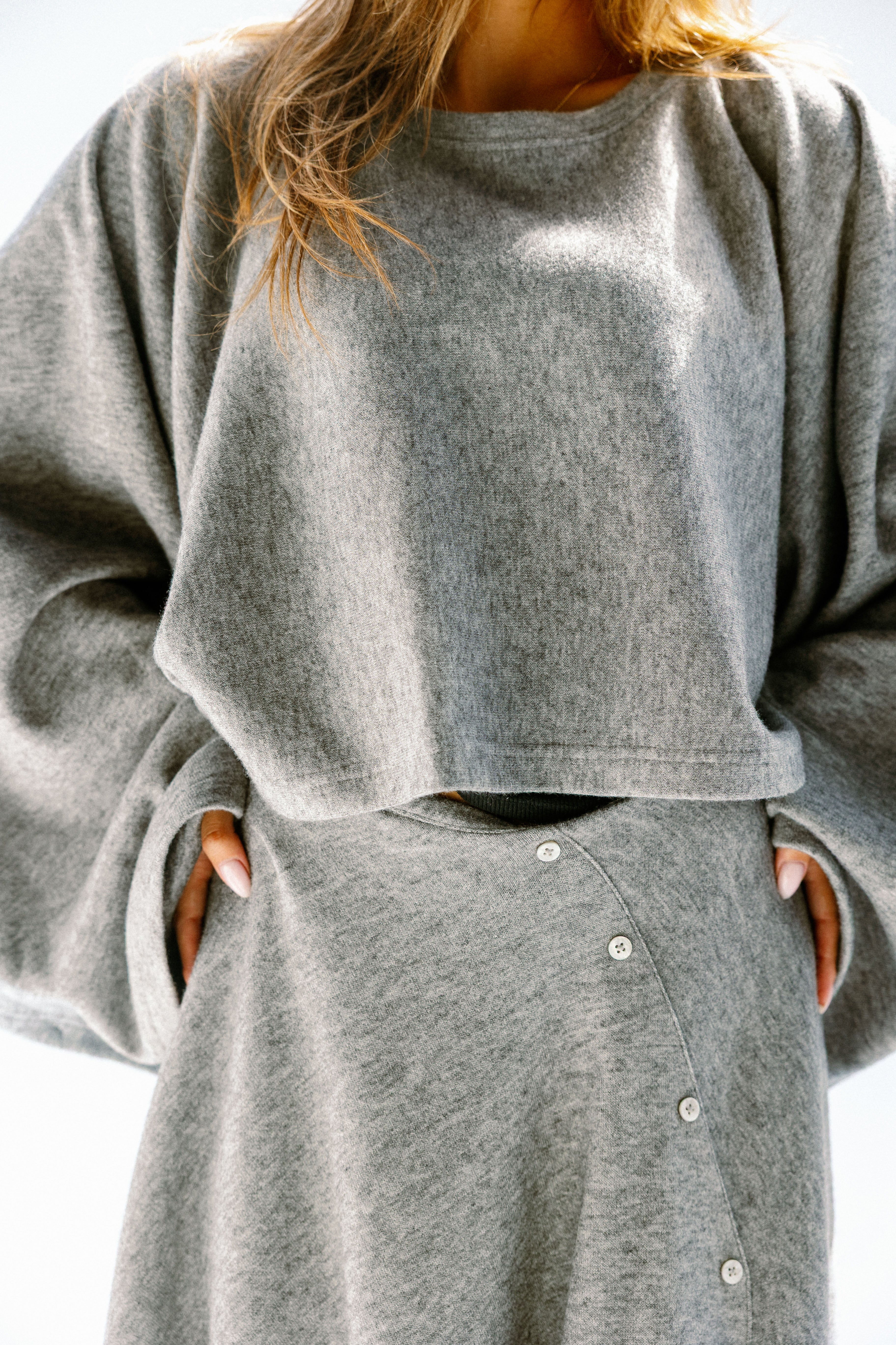 the flow line skirt  Gray